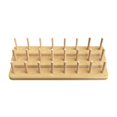 thumbnail image 1 of S SERENABLE Fly Tying Thread Spool Stand 24 Spools Capacity Portable Removable Wooden Sticks Compact Spool Holder Sturdy Thread Organizer, 1 of 9