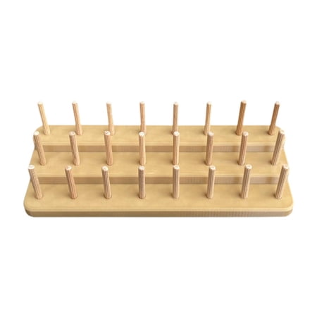MAGIDEAL Fly Tying Thread Spool Stand Compact Portable Spool Station Thread Organizer
