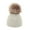 White, variant on Jamicy Kids Beanies with Poms for 1-6 Years Winter Knitted Hat for Boys and Girls Winter Elastic Hat Stylish Ladies Hat with Elastic Fit Cozy Knitted Hat Windproof Warm