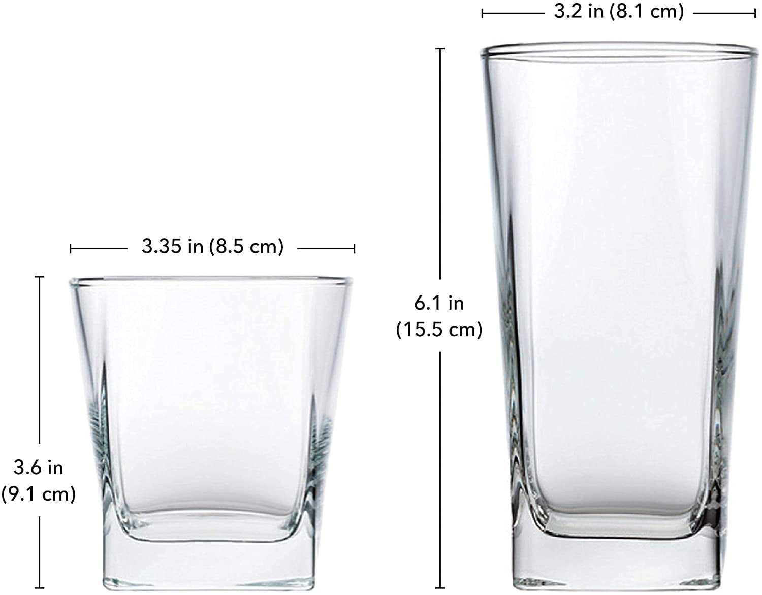 Yopay Set of 8 Highball Drinking Glasses, 12oz Lead-Free Tempered Water  Glasses Thick Heavy Base, Cl…See more Yopay Set of 8 Highball Drinking