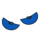 thumbnail image 3 of Pegatina de coche con ojos grandes, diseño de dibujos animados, moderna calcomanía para pared de bicicleta azul, 3 of 9