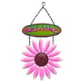 thumbnail image 2 of GROWTH TANK Hanging Flower Welcome Sign for Front Door Porch Plaque Decorative Pink, 2 of 9