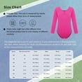 thumbnail image 7 of vastwit Girls Fleece Lined Bodysuit Long Sleeve Ballet Leotard Kids Dance Undergarment Thermal Purple 140, 7 of 7