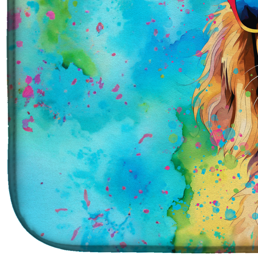 Carolines Treasures DAC2513DDM 0.2 x 21 x 14 in. Golden Retriever Hippie Dawg Dish Drying Mat