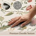 thumbnail image 6 of ODIKA 6'x9' Warm Floral Vintage Charm Design Washable Area Rug Elegant Botanical with Classic for Dining Room, Under Table, Office Décor, Non-Slip Chair-Friendly, 6 of 7