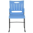 thumbnail image 3 of HERCULES Series 881 lb. Capacity Black Sled Base Stack Chair with Air-Vent Back, 3 of 9
