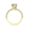 thumbnail image 4 of 5 Carat IGI Certified Oval Shape Lab Grown Diamond Engagement Ring | 14K Yellow Gold |Danica Side Oval Diamond Eternity Diamond Ring | FG-VS1-VS2 Quality Friendly Diamonds, 4 of 4