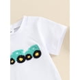 thumbnail image 6 of Bagilaanoe 2pcs Toddler Baby Boy Shorts Set Short Sleeve Embroidery T Shirt Tops + Shorts 6M 12M 18M 24M 3T Kids Casual Summer Clothes, 6 of 8