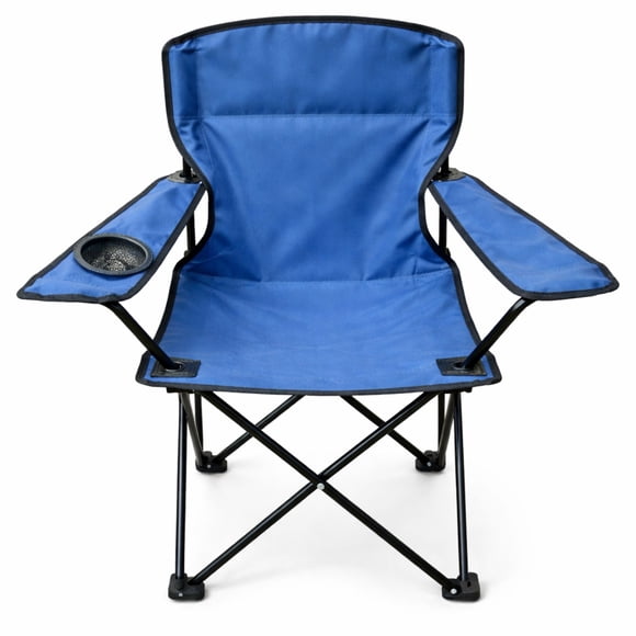 Silla Plegable Infantil Niños Para Jardín con Funda, Playa, Acampar, Color Azul Oscuro- Segos