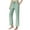Green, variant on LANBAOSI Womens Pajamas Pants with Pockets Ribbed Knit Comfy Stretch Loose Lounge Casual Pants Khaki,Size L