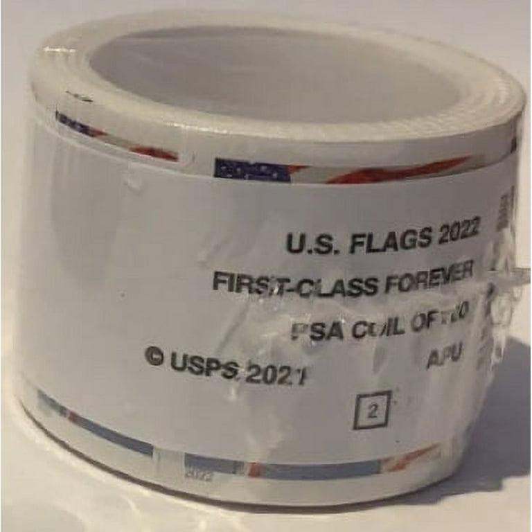 100 US Flag Forever Postage Stamps (Coil) - Roll of 100 Stamps