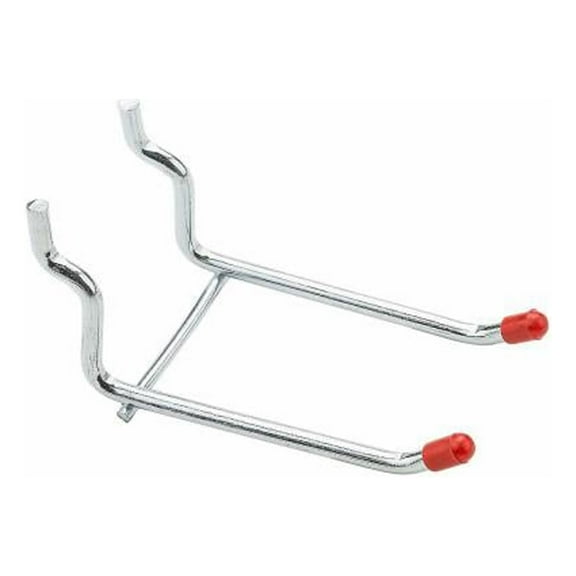 National Hardware N180-036 Pegboard Double Hook, Zinc-Plated, 3 In., 2-Pk. - Quantity 6