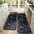 thumbnail image 4 of Kitchen Rugs Sets Of 2,Black Halloween Ghost Spider Pattern Anti Fatigue Kitchen Mat Rugs Non Slip Washable,Decorative Kitchen Floor Mats for Kitchen,Sink,Laundry,17"x47"+17"x47", 4 of 5