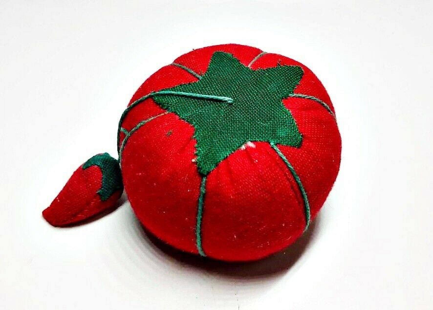 Tomato Pincushion with Strawberry Needle Sharpener : r/nostalgia