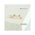 thumbnail image 5 of 14k Gold Pink Donut Baby / Toddler / Kids Earrings Safety Screw Back Enamel, 5 of 7