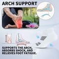 thumbnail image 7 of Mqamex Athletic Low Ankle Socks for Men Running with Arch Support, 6 Pairs Sizes 6-13, 7 of 7