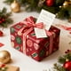 thumbnail image 4 of Rollo de papel de regalo navideño | Papel kraft impreso en una sola cara, verde y rojo | Papel de regalo de 48 x 68 cm para regalos navideños con diseño de copos de nieve | Ideal para envolver, 4 of 6