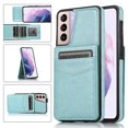 thumbnail image 1 of Funda de piel sintética estilo empresarial para Samsung S21 con tarjetero, función billetera, función atril y protección contra caídas., 1 of 5