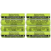 1.2V NiMH AAA Rechargeable Batteries for Panasonic Cordless Phones (8-Pack)
