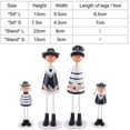 thumbnail image 2 of Miniaturas Estatuas de toda la familia Diseño de estilo marino Estatuilla de madera Artes decorativas Hogar Oficina Coche Adorno Regalo para amigos Novia 4 piezas de pie, 2 of 4