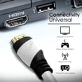 thumbnail image 7 of HDMI 2.0 Cable, High-Speed HDMI Cable, GearIT (10 Feet/3.04 Meters) 4K 60Hz 28AWG 18Gbps Gold Plated, Ethernet / Audio Return, Video 4K 2160p HD 1080p 3D, Xbox PlayStation PS3 PS4 PC Apple TV, Black, 7 of 7