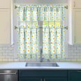 thumbnail image 2 of 3 Piece Country Farmhouse Kitchen Curtains and Valances Set for Windows Country Themed Style Kitchen Window Curtains Over Sink Decor 27.5x36 in, 2 of 6