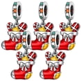 thumbnail image 1 of Accesorio navidad bota brillante XmasBoot01 5Pzas Plata S925 Chapa Colgante Fijo Bota Navideña Plata/Multicolor Caja Bla, 1 of 3