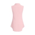 thumbnail image 5 of Kukoosong Women's Mini Shirtdress Women's Button Down Shirt Dresses Summer Casual Waist-Cropped Sleeveless Half Placket Lapel Tank Dress with Pockets, 5 of 7