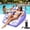 Purple, variant on 3-in-1 Inflatable Pool Lounge Chair for Adults, Heavy Duty U-Shaped Water Float Sofa with Mesh Seat, Cup Holder & Air Pump, Comfortable Pool Hammock Recliner for Lake, Beach & Summer Parties