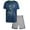 Navy/Heather Game Time, variant on Pro Athlete Boys Shorts Set - 2 Piece Athletic Performance T-Shirt and Gym Shorts Activewear Set