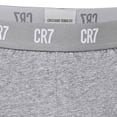 thumbnail image 5 of CR7 calzoncillos para hombre, pack de 3 - calzoncillos, logo en la cintura, algodón elástico Negro/Gris/Blanco XL (X-Large), 5 of 5