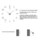 thumbnail image 5 of Wosthever Reloj de pared con números, reloj de pared de acero inoxidable, pegatinas de espejo para restaurante, relojes, decoración para sala Electrodomésticos Negro, 5 of 6