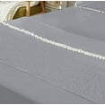 thumbnail image 7 of DNG Creations 4 Piece Pom Pom Sheet Set 100% Egyptian Cotton, White Pom-Pom Fringe Solid Pattern 18 Inch Deep Pocket ( Solid Silver - California King ), 7 of 7
