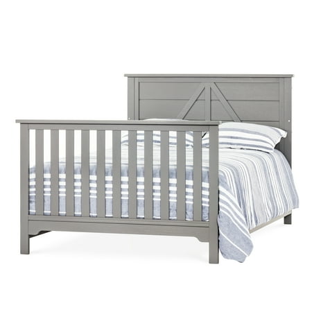 UPC: 0849801009733 | Child Craft Full Bed Rails for Quincy Stella Rylan Calder Hampton and Woodland Cribs Brushed Pebble
