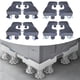 thumbnail image 5 of Soporte de lavadora de 1 pieza base de nunca de elevación base ajustable multifuncional, 5 of 11