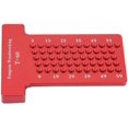 thumbnail image 4 of Crossed Gauge, Scribing Ruler T Type Woodworking Scriber Aluminum Alloy Hole Punch Carpenter Scribing Tool (Red), 4 of 5