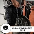 thumbnail image 3 of Necvior Pull Up and Squat Belt with Ergonomic Padding & Steel Chain Weight Dipping Belt, 3 of 8