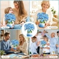 thumbnail image 6 of WaaHome Happy Mother's Day Card Pop Up Flowers, 3D Blue Orchid Bouquet for Mom, Grandma, Sister, Daughter, Premium Large Paper Flower Cards for Mom, Everlasting Floral Gift for Women, 6 of 7