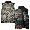 thumbnail image 2 of Chaleco con estampado de águila elegante, ropa para hombre, chalecos modernos y versátiles, cómodos y cálidos para hombres, chaleco de viento frío, hombre fresco para trabajar, 2 of 5