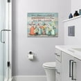 thumbnail image 5 of Bathroom Decor Wall Art Rustic Farmhouse Daisy Vase Bathroom Pictures For Wall Modern Country Canvas Print Artwork Home Decoration For Living Room Bedroom office Framed 16"x12", 5 of 6