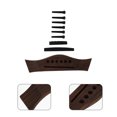 SENSETH Acoustic Guitar Saddle Nut Kit Guitar Parts Set Repair Tools
