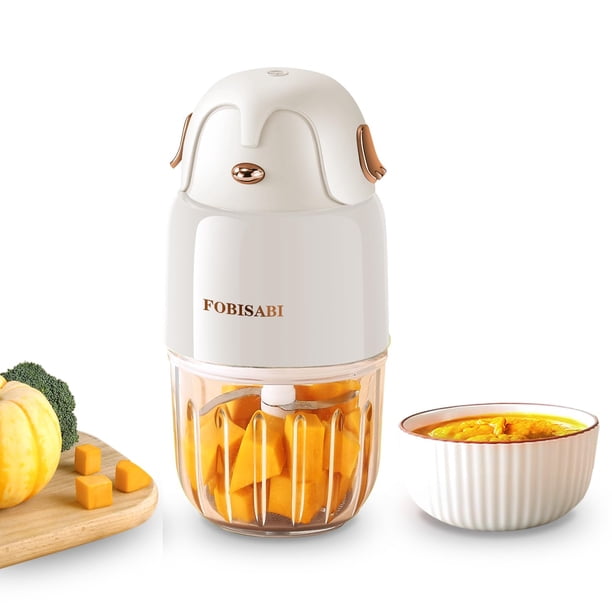 Batidora procesadora de alimentos para bebés FOBISABI, blanca