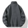 thumbnail image 7 of Generic Men's Quarter Zip Pullover Casual Fashion Soild Color Sweatshirt Long Sleeve Mock Neck Thermal Sweater with Pockets, 7 of 7