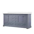 thumbnail image 2 of Dukes 72 in. W x 22 in. D Dark Grey Double Bath Vanity and Cultured Marble Top, 2 of 6