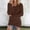 Coffee women v neck long sleeve sweater a1, variant on Bzdzmqm Women's V Neck Long Sleeve Knit Pullover Casual Tunic Tops Fall Winter Warm Sweaters for Business Work Office Wear, Black XS