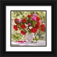 thumbnail image 1 of Volkova, Ira 20x20 Black Ornate Wood Framed with Double Matting Museum Art Print Titled - Morning Roses, 1 of 4