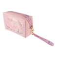 thumbnail image 1 of 1 Pc Bolsa de Maquillaje Portátil con Lentejuelas para Mujeres para Viajes, Vacaciones, Camping, Gimnasio, Rosa PU, 1 of 3