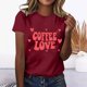 thumbnail image 3 of Gibobby Playera de Manga Corta con Cuello Redondo Camiseta Mujer Divertida Cocoa Top Película Viendo Cuello Redondo Manga Corta Camiseta Blusa(Rojo,G), 3 of 4