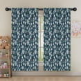 thumbnail image 5 of Blackout Kids Curtains,Dark Blue Christmas Snowflake Pattern Childrens Insulated Curtains Set Of 2,Bedroom Essentials,Toddler Room Decor 52"x63", 5 of 5