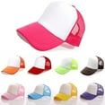 thumbnail image 3 of NUZYZ Fashion Unisex Trucker Cap Baseball Golf Mesh Adjustable Hats White & Black, 3 of 7